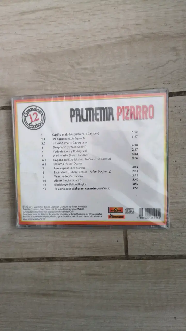 CD Palmenia Pizarro Grandes Éxitos Vol. 5 - 2