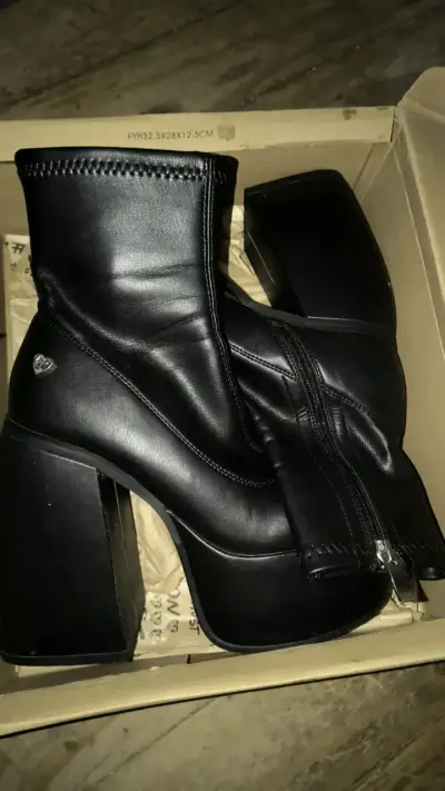 Botines de plataforma negros C/Moran - miniatura 2