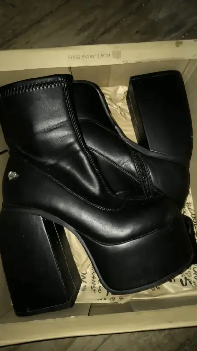 Botines de plataforma negros C/Moran - miniatura 3