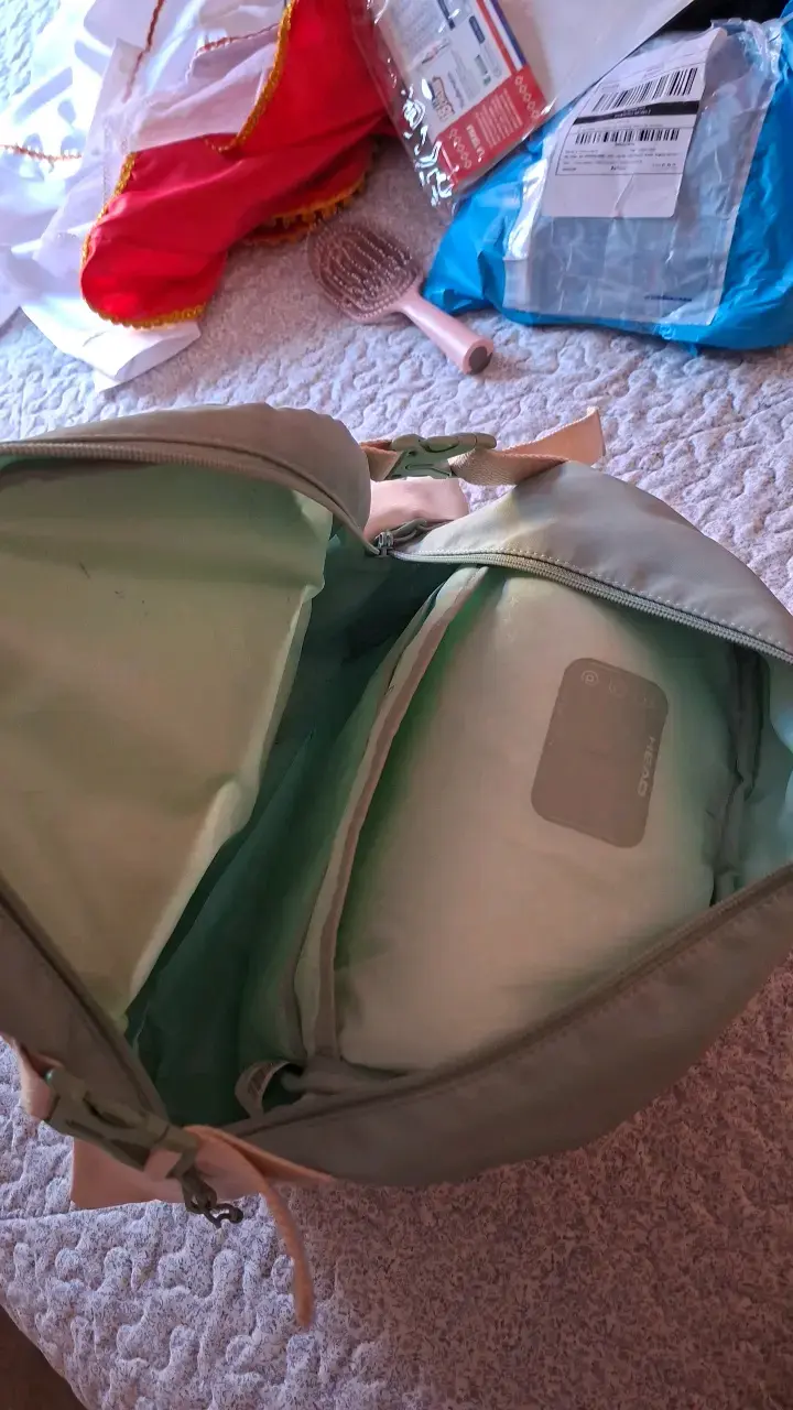 Mochila verde Head con múltiples bolsillos - 3