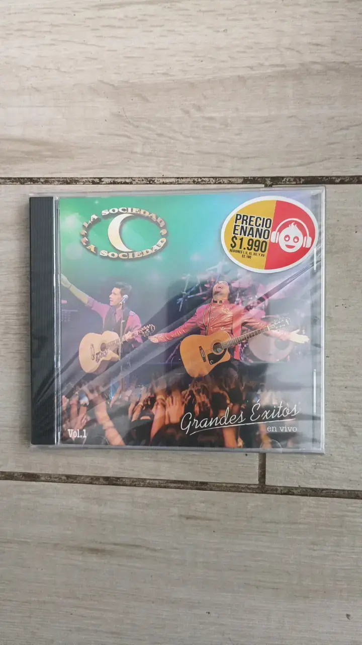CD La Sociedad Grandes Éxitos en Vivo Vol. 1 - 1