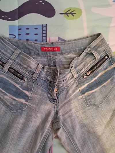 Jeans de mezclilla tiro bajo mirame talla 34-36 - miniatura 3