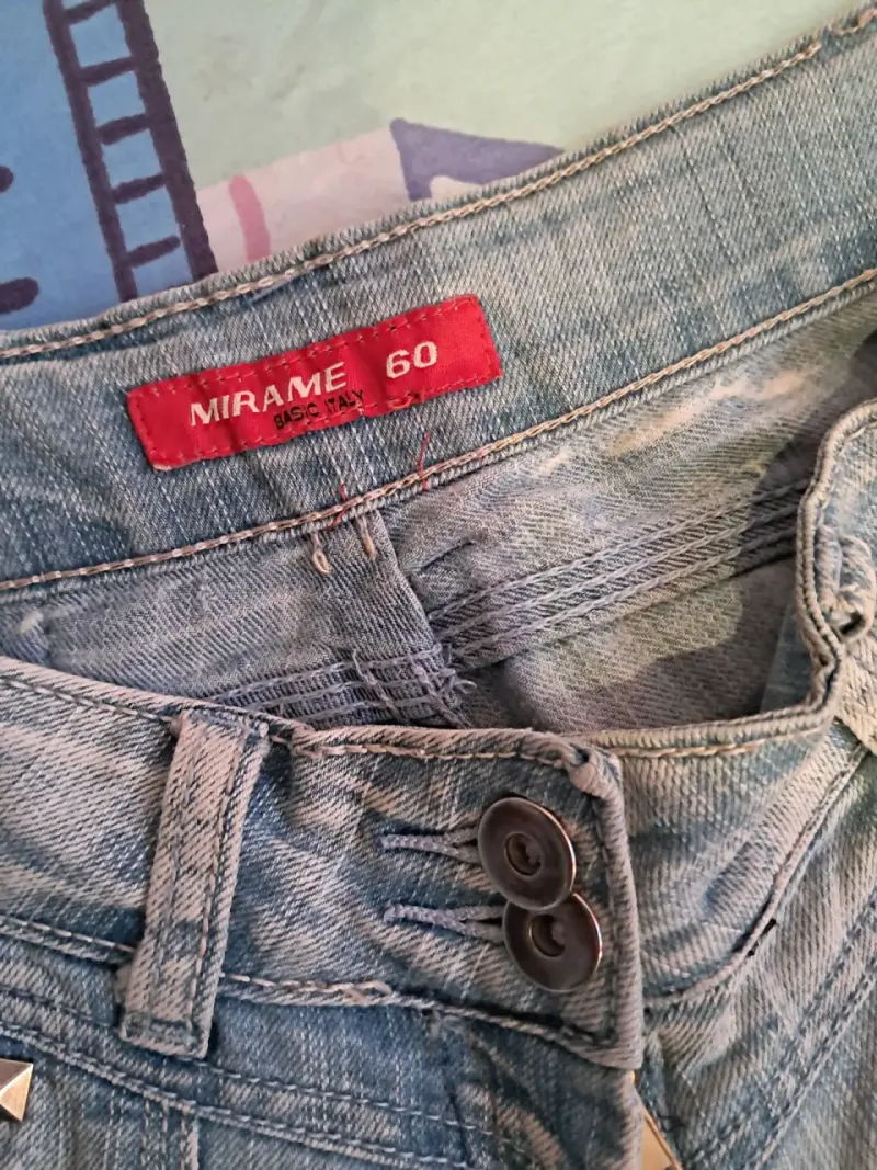 Jeans de mezclilla tiro bajo mirame talla 34-36 - 4