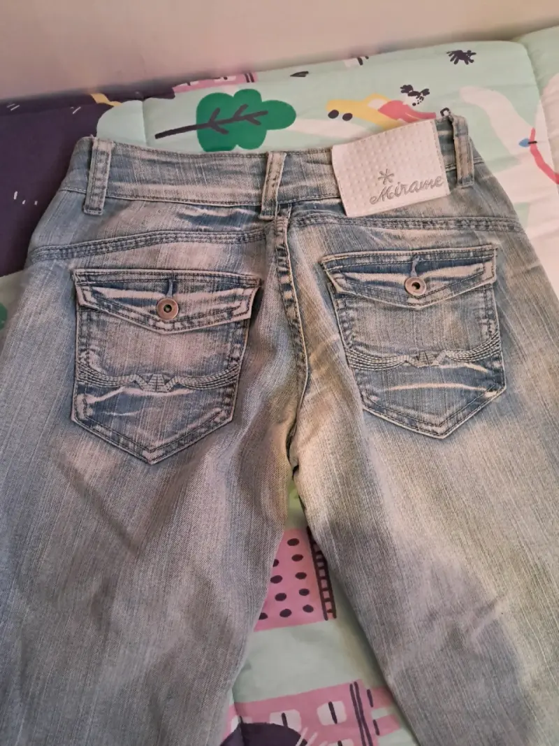 Jeans de mezclilla tiro bajo mirame talla 34-36 - 5