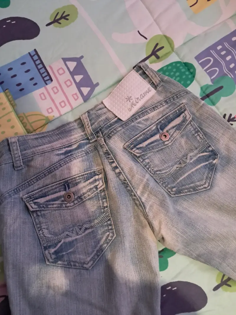 Jeans de mezclilla tiro bajo mirame talla 34-36 - 6