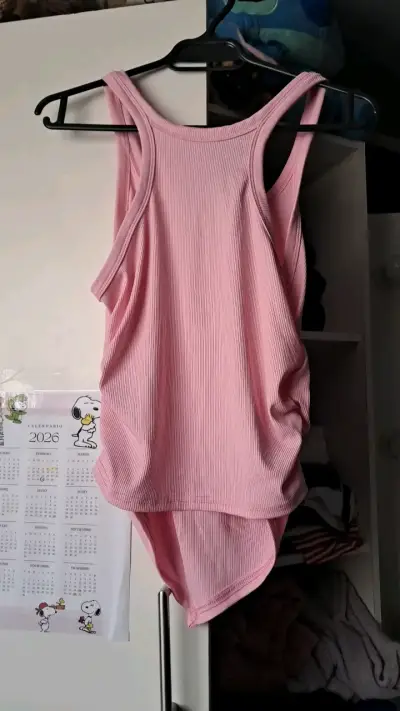 Polera sin mangas rosa Shein talla M - miniatura 2
