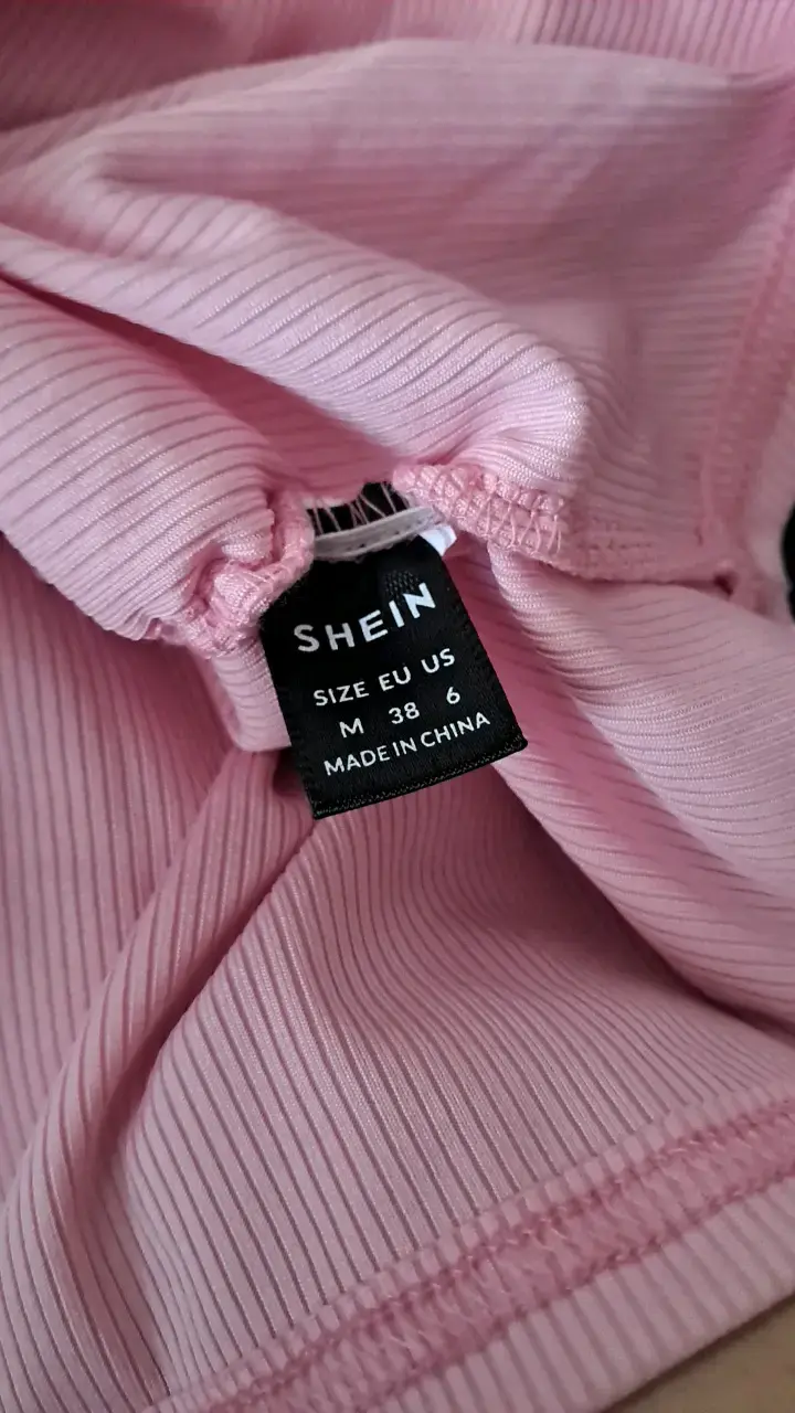 Polera sin mangas rosa Shein talla M - 3