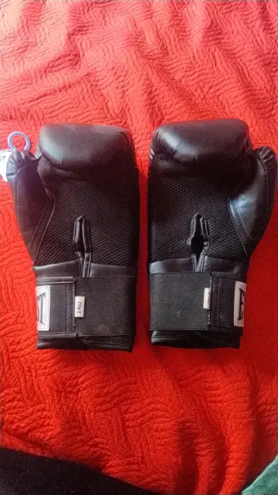 Guantes de boxeo Everlast 14 oz negros - miniatura 1