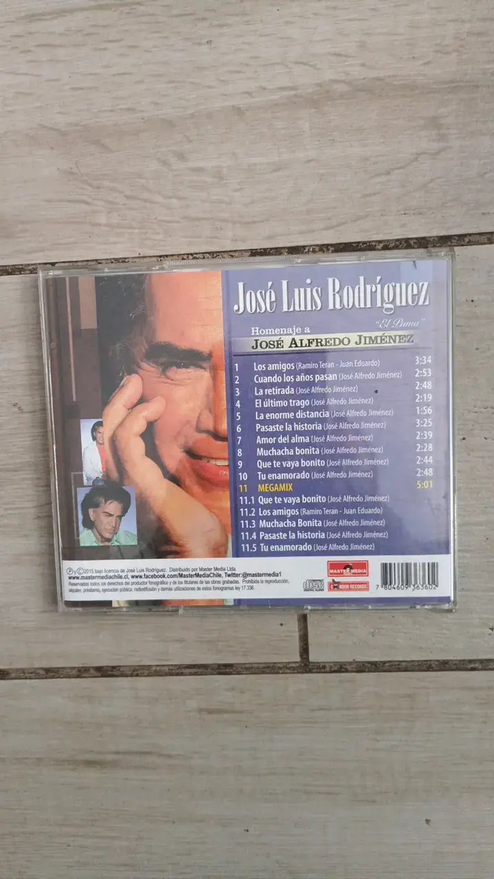 CD José Luis Rodríguez Homenaje a José Alfredo Jiménez - 2
