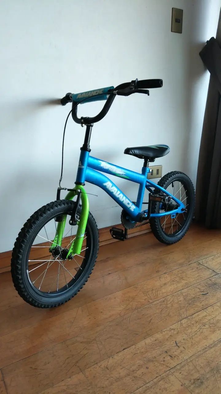 Bicicleta infantil Avalanche azul y verde