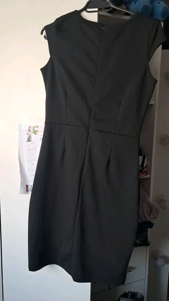 Vestido negro elegante para mujer talla S - 2