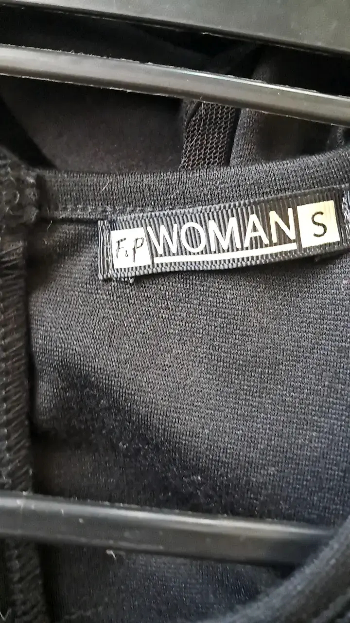 Vestido negro elegante para mujer talla S - 3