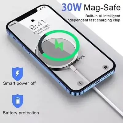 Cargador inalámbrico magnético USB-C - miniatura 3
