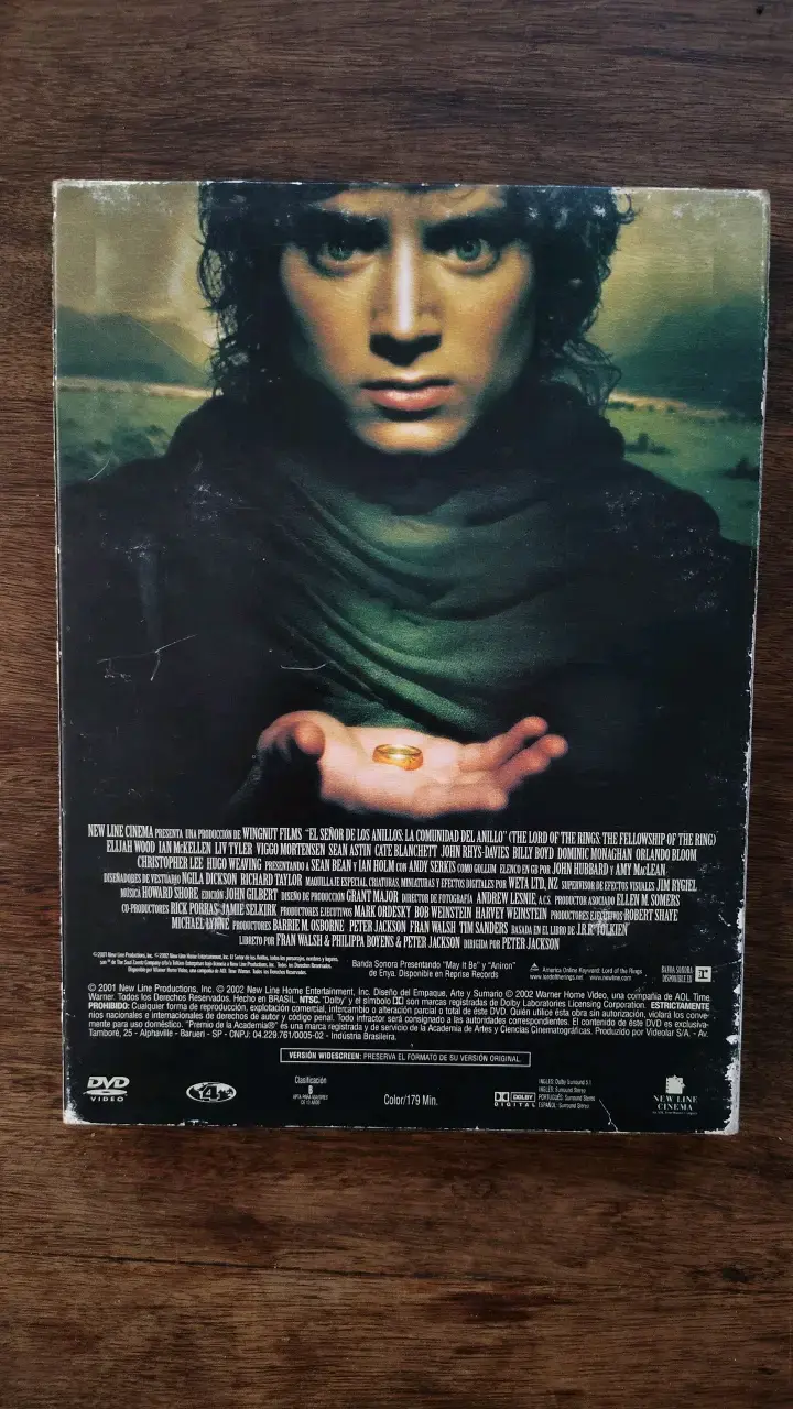 DVD El Señor de los Anillos: La Comunidad del Anillo - 2