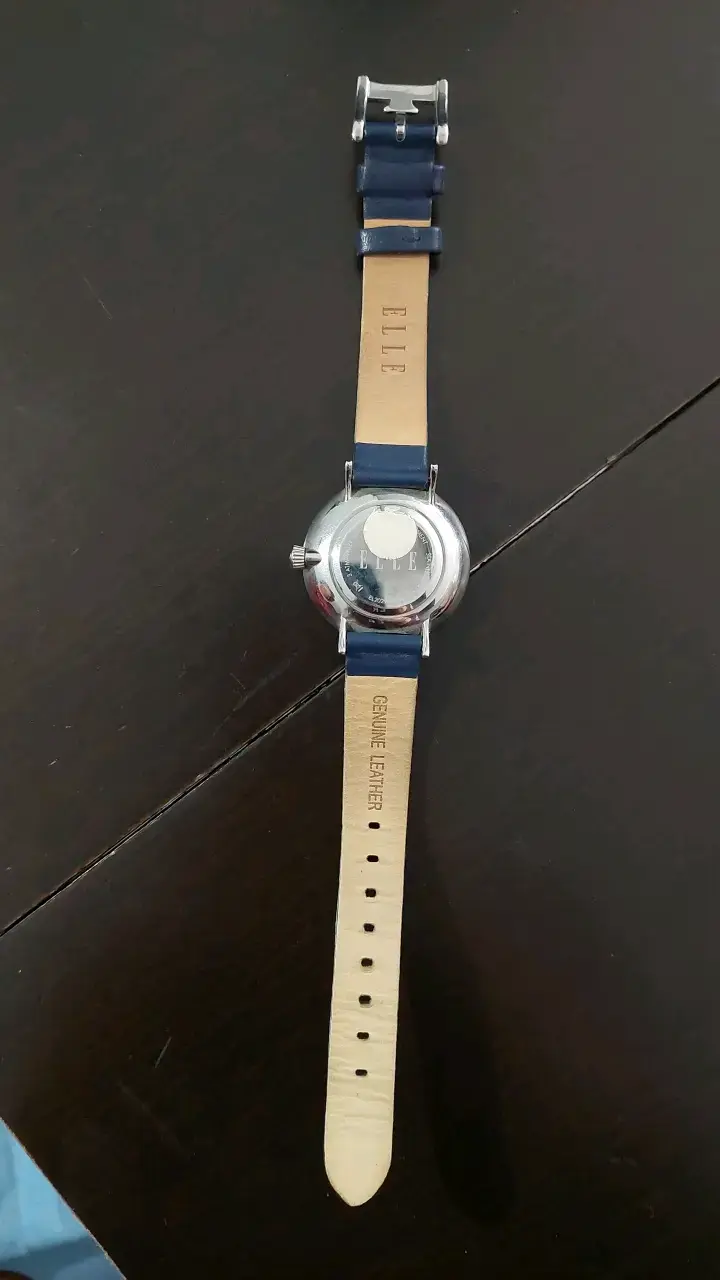 Reloj de Mujer Elle con Correa de Cuero Azul - 1