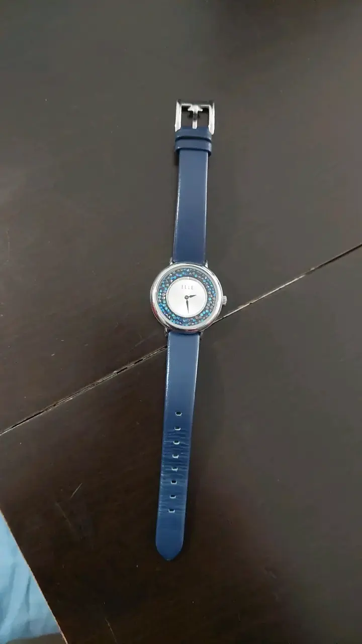 Reloj de Mujer Elle con Correa de Cuero Azul - 2