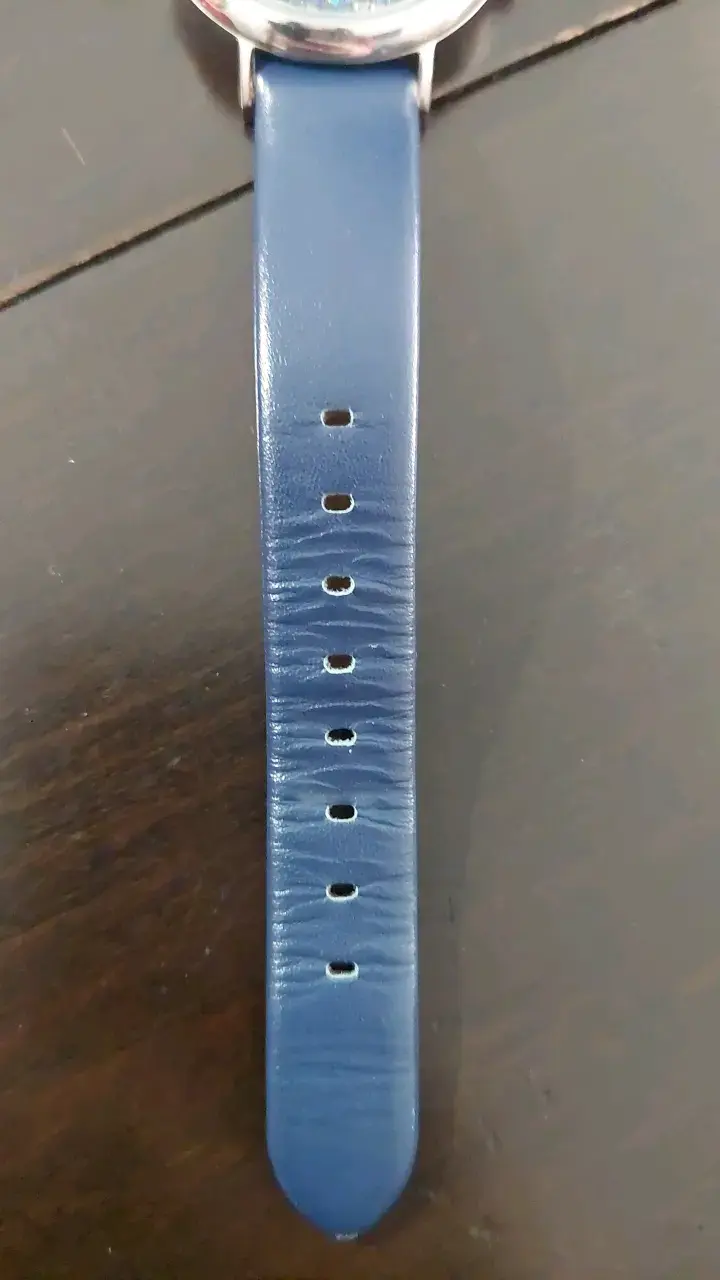 Reloj de Mujer Elle con Correa de Cuero Azul - 4
