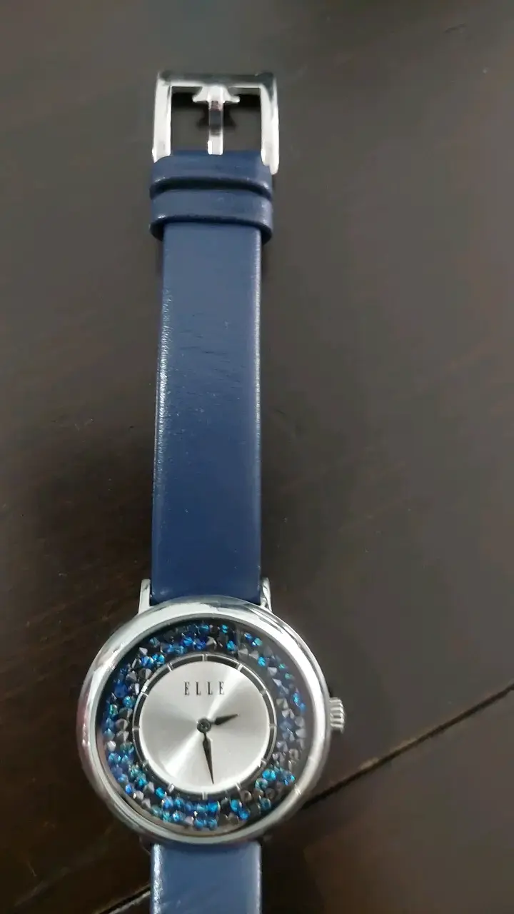 Reloj de Mujer Elle con Correa de Cuero Azul - 5