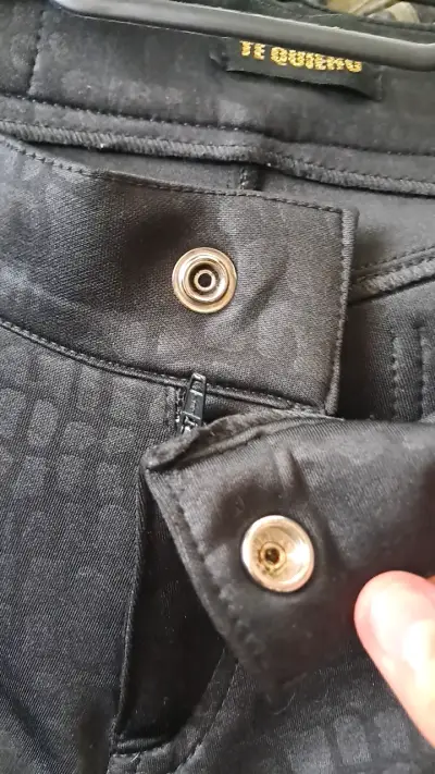 Pantalones acampanados negros One World Jeans - miniatura 2