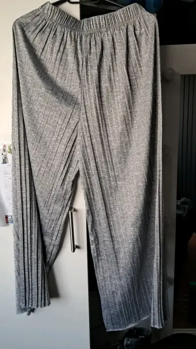 Pantalones plisados grises Sol Oriental - miniatura 3