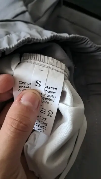 Pantalones cargo grises de poliéster talla S - miniatura 3