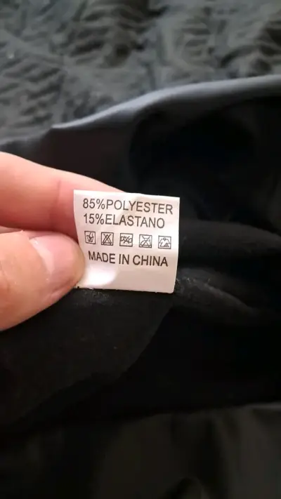 Leggings de cuero sintético negro talla L/XL - miniatura 4