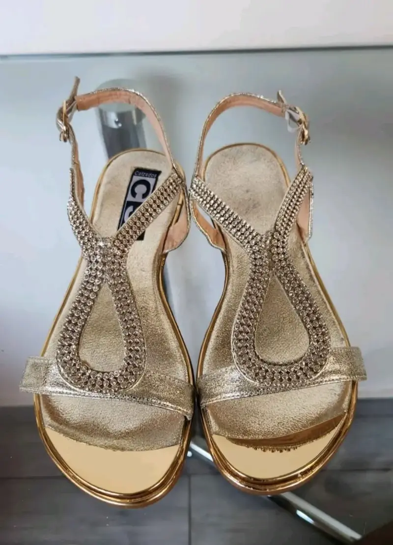 Sandalias Doradas 35 - 2