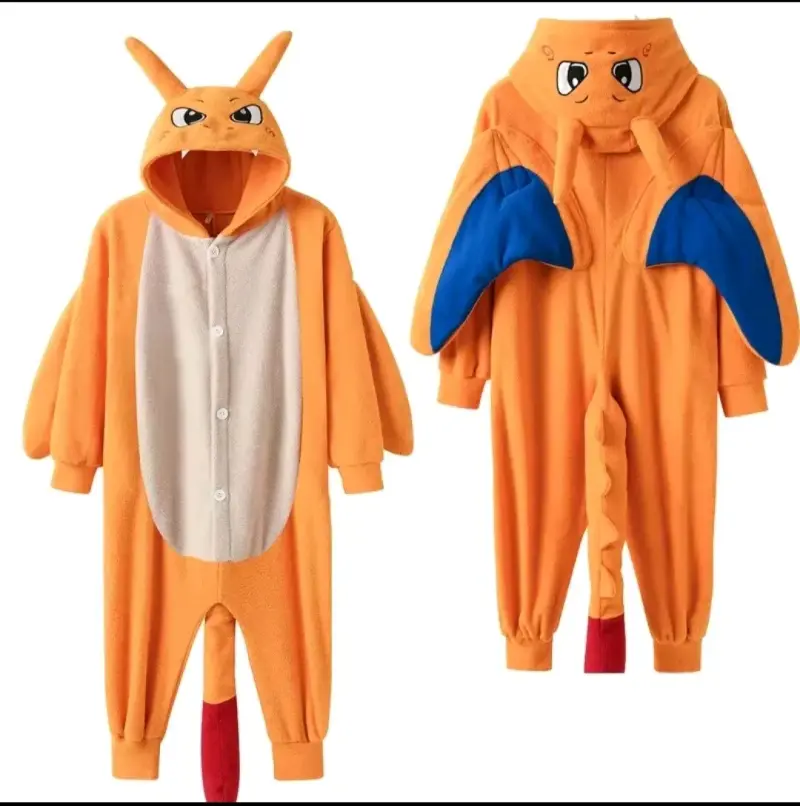Disfraz de dragón naranja para niños - 1