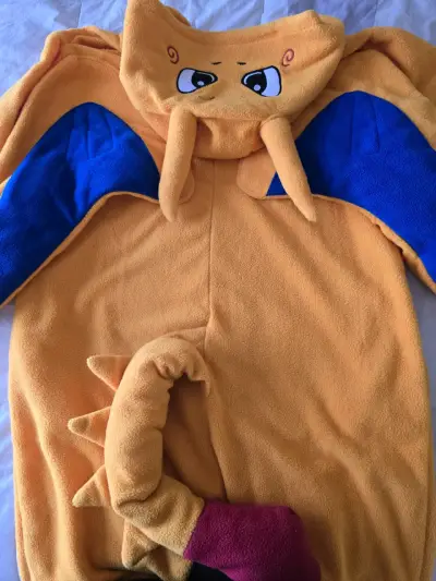 Disfraz de dragón naranja para niños - miniatura 3