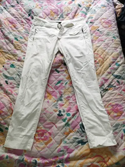 Pantalones blancos Emporio Armani con cierre - miniatura 1