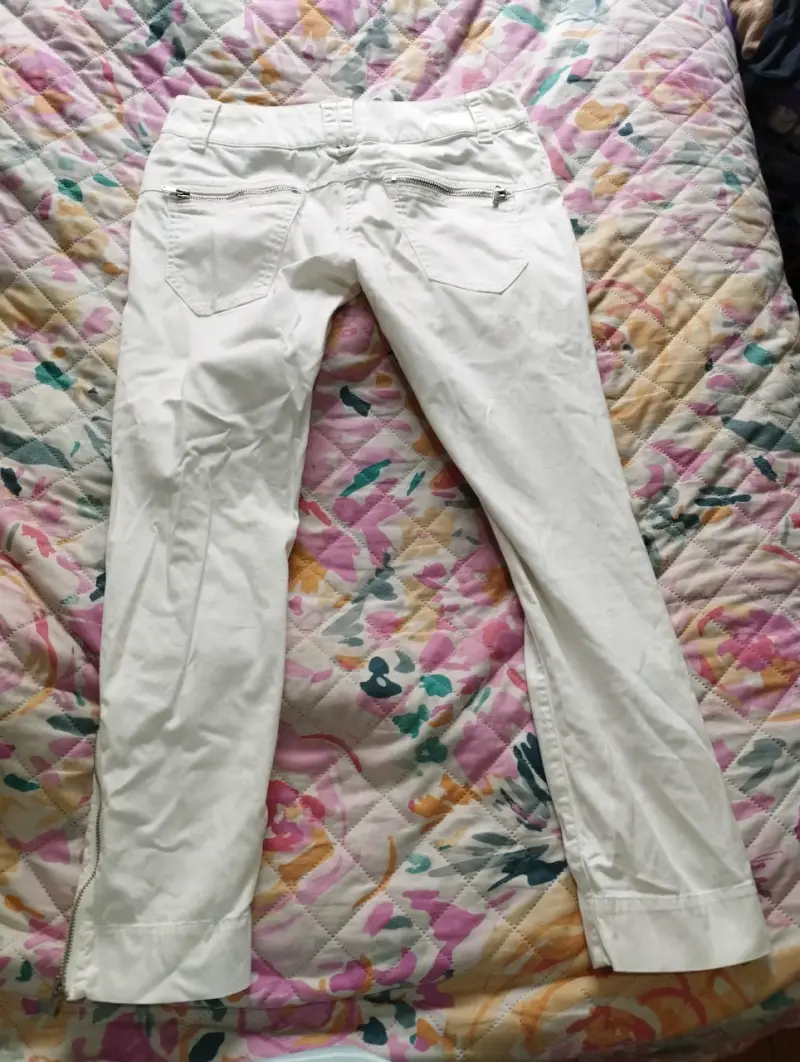 Pantalones blancos Emporio Armani con cierre - 2