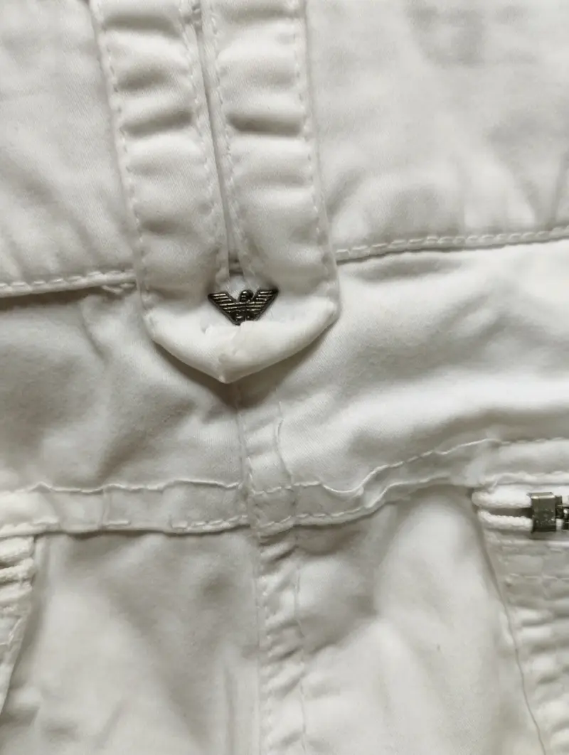 Pantalones blancos Emporio Armani con cierre - 3