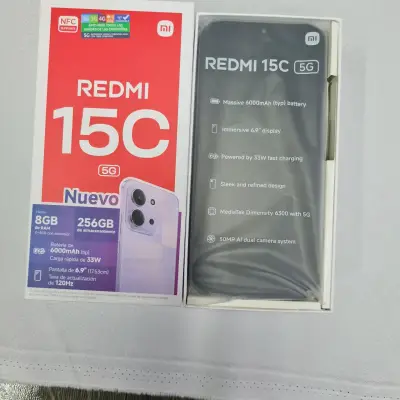 Smartphone Xiaomi Redmi 15C 5G 256GB Negro - miniatura 1