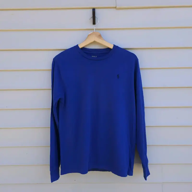 Polera azul manga larga Polo Ralph Lauren - 1