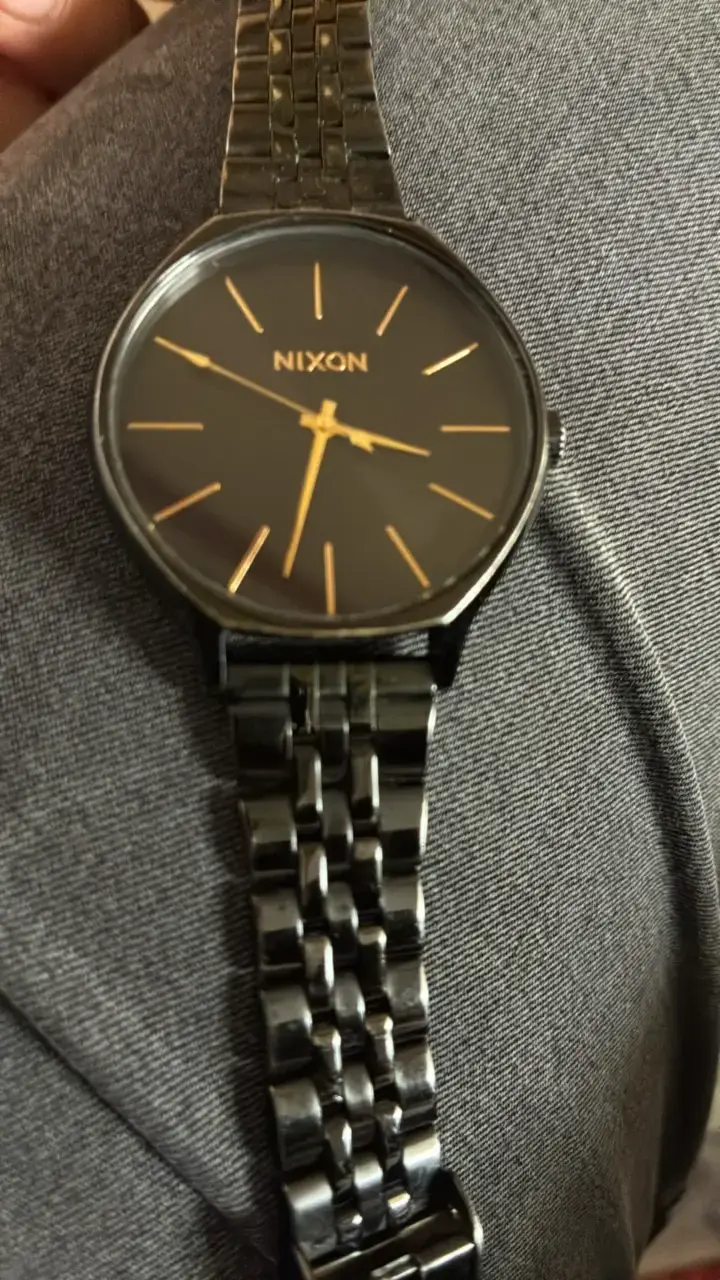 Reloj Nixon de acero inoxidable negro - 1