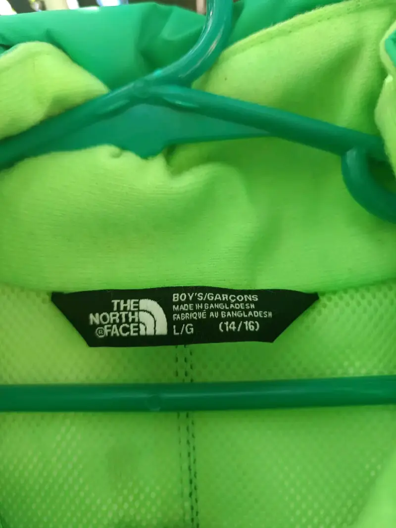 Chaqueta impermeable verde The North Face para niños - 2
