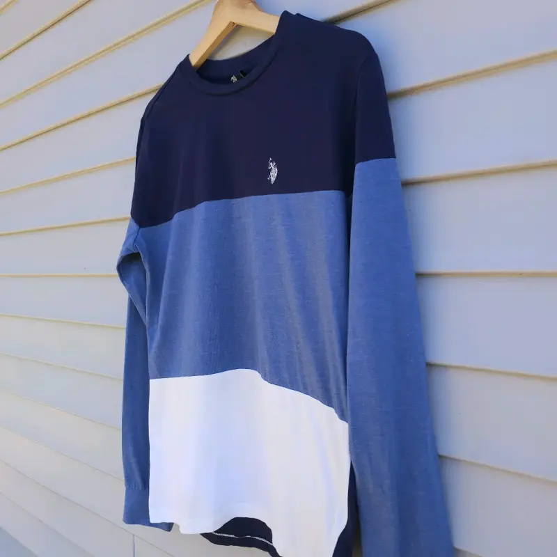 Polera manga larga U.S. Polo Assn. azul - 2