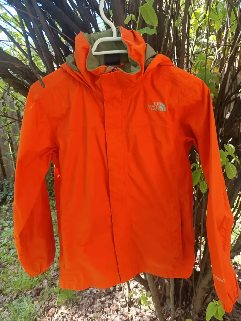 Chaqueta impermeable naranja The North Face para niños - 1