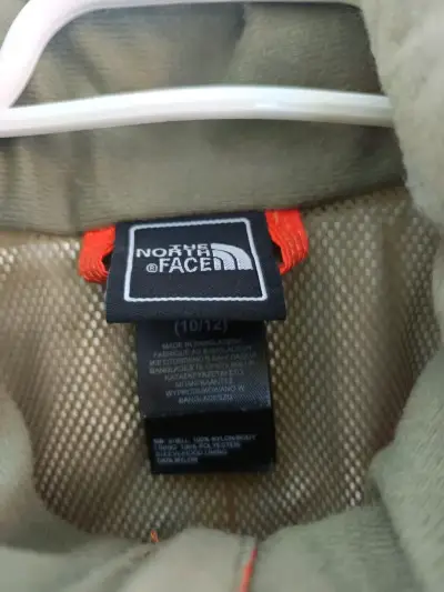 Chaqueta impermeable naranja The North Face para niños - miniatura 2