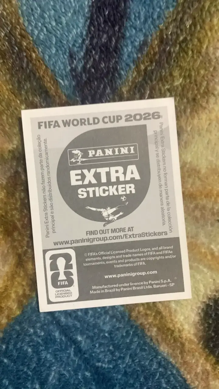 Lámina Panini Extra Sticker Christian Pulisic Mundial 2026 - 2