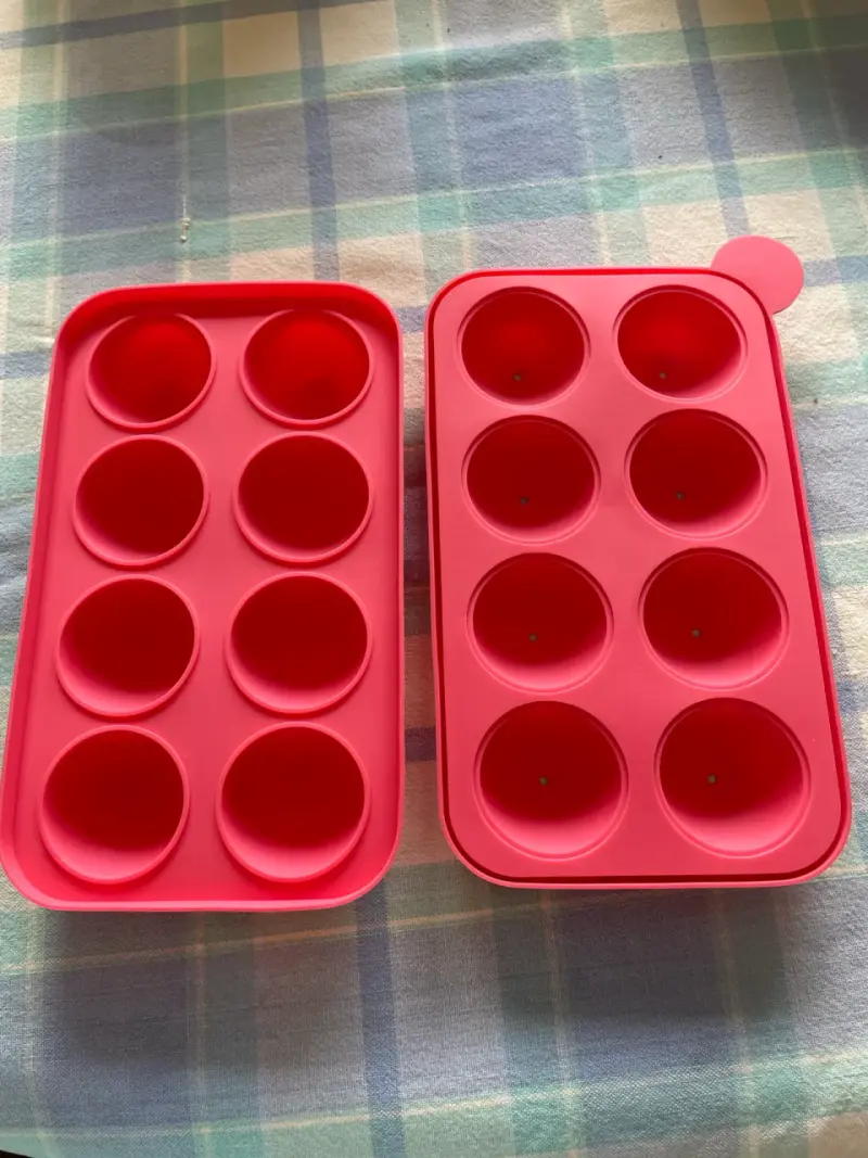 Molde de silicona para cake pops rosado - 3