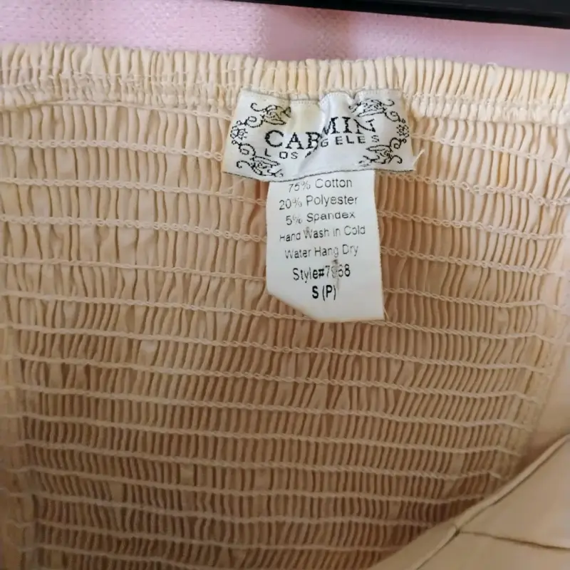 Corset beige con lentejuelas y cierre - 2