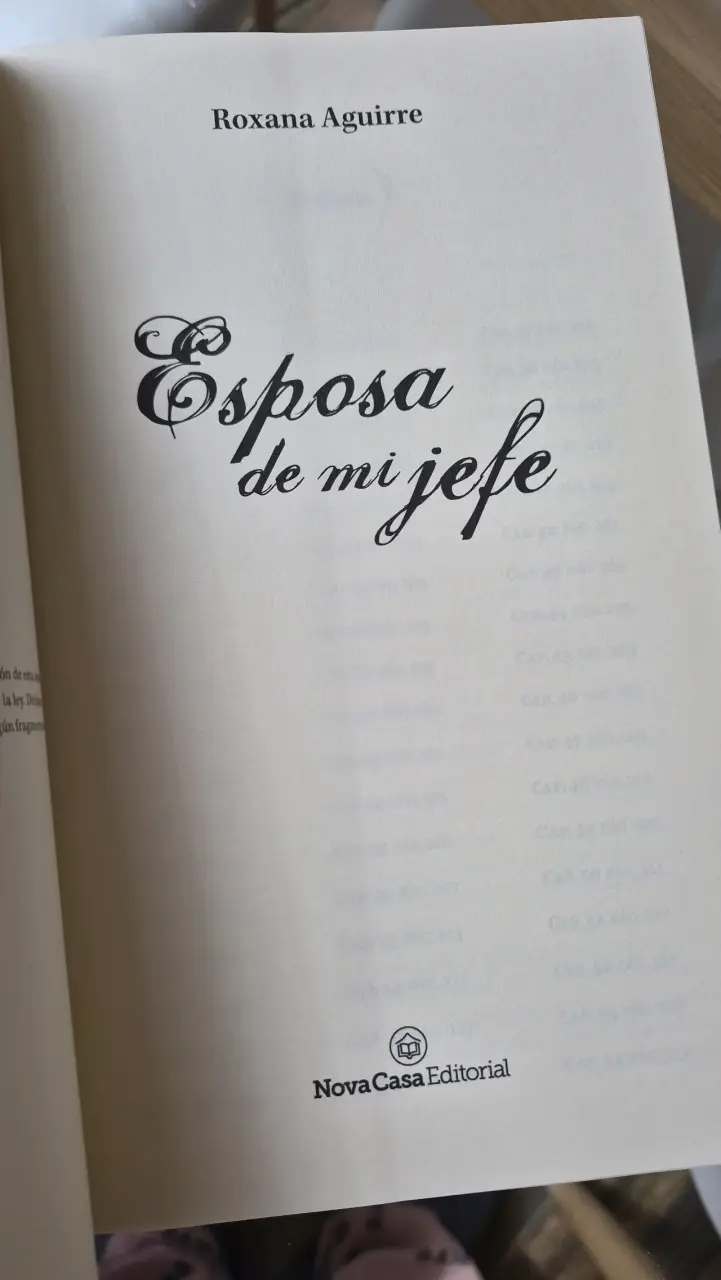 Libro 'Esposa de mi Jefe' de Roxana Aguirre - 2