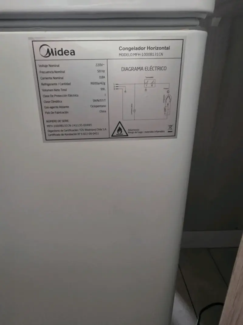 Congelador Horizontal Midea 100L A+ - 2