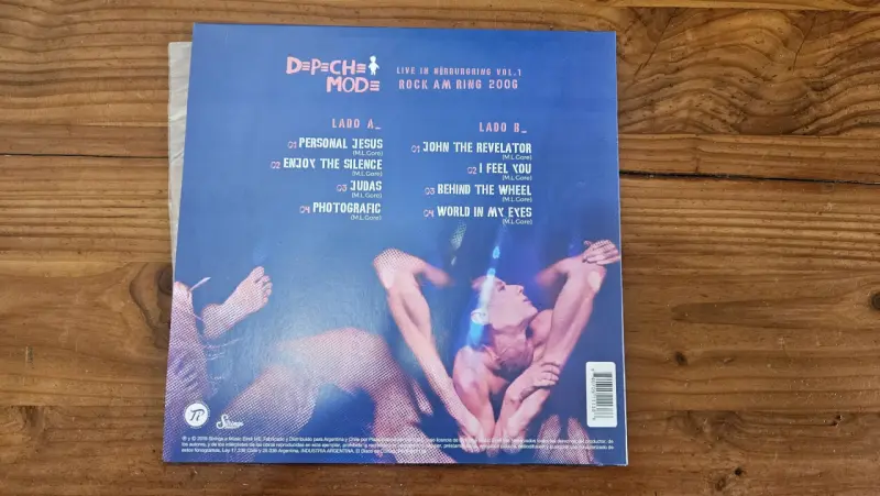 Vinilo Depeche Mode Live in Nürburgring Vol. 1 - 2