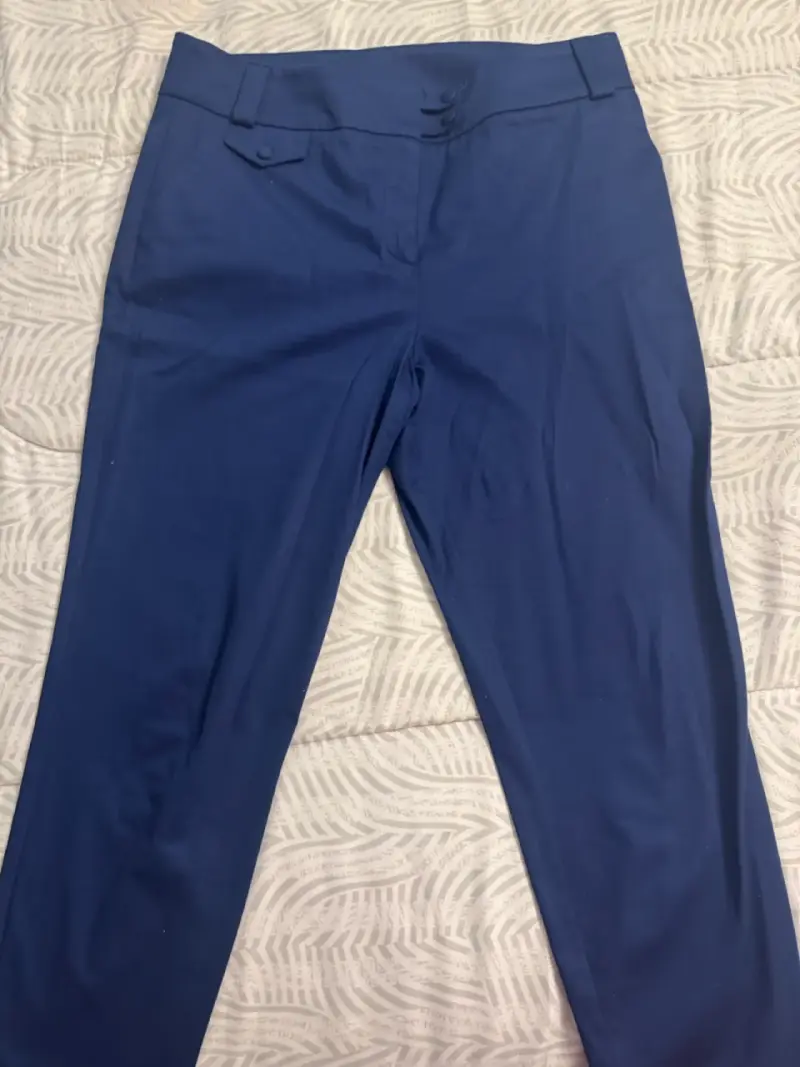 Pantalones de vestir azul marino para hombre - 2