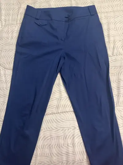 Pantalones de vestir azul marino para hombre - miniatura 2