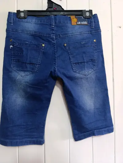 Bermudas de mezclilla azul para hombre - miniatura 2