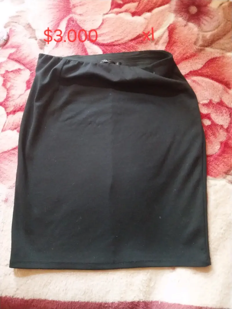 Conjunto de traje y falda negra talla 2XL - 3