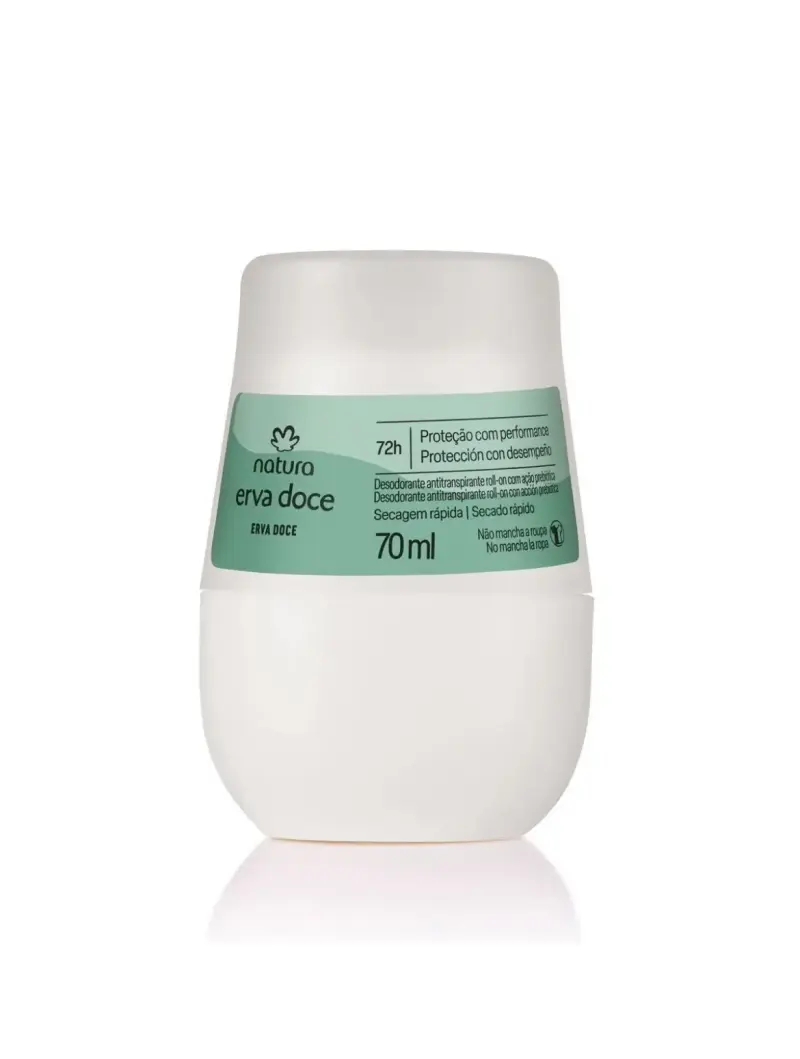 Desodorante Roll-On Natura Erva Doce 70ml
